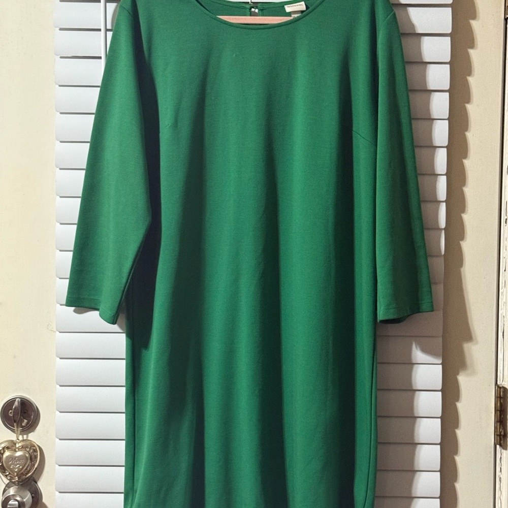 Merona Women's Long Sleeve Green Dress